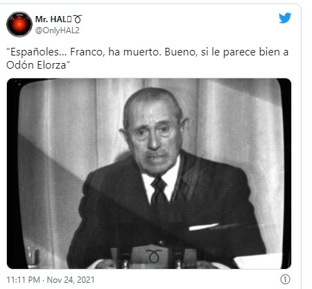 fraNCO HA MUERTO ODÓN ELORZA