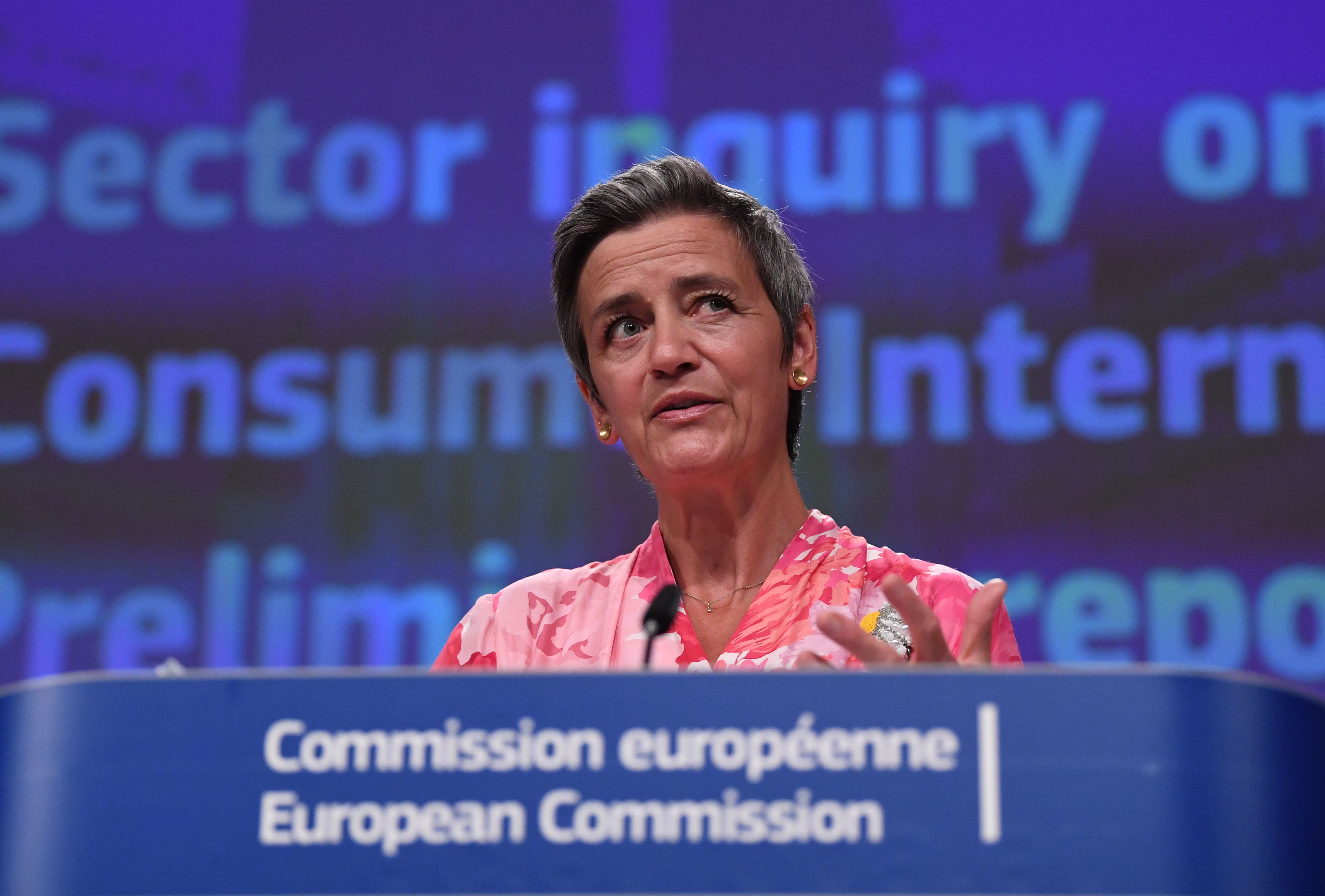Margrethe Vestager, vicepresidenta y responsable de Competencia de la Comisión Europea