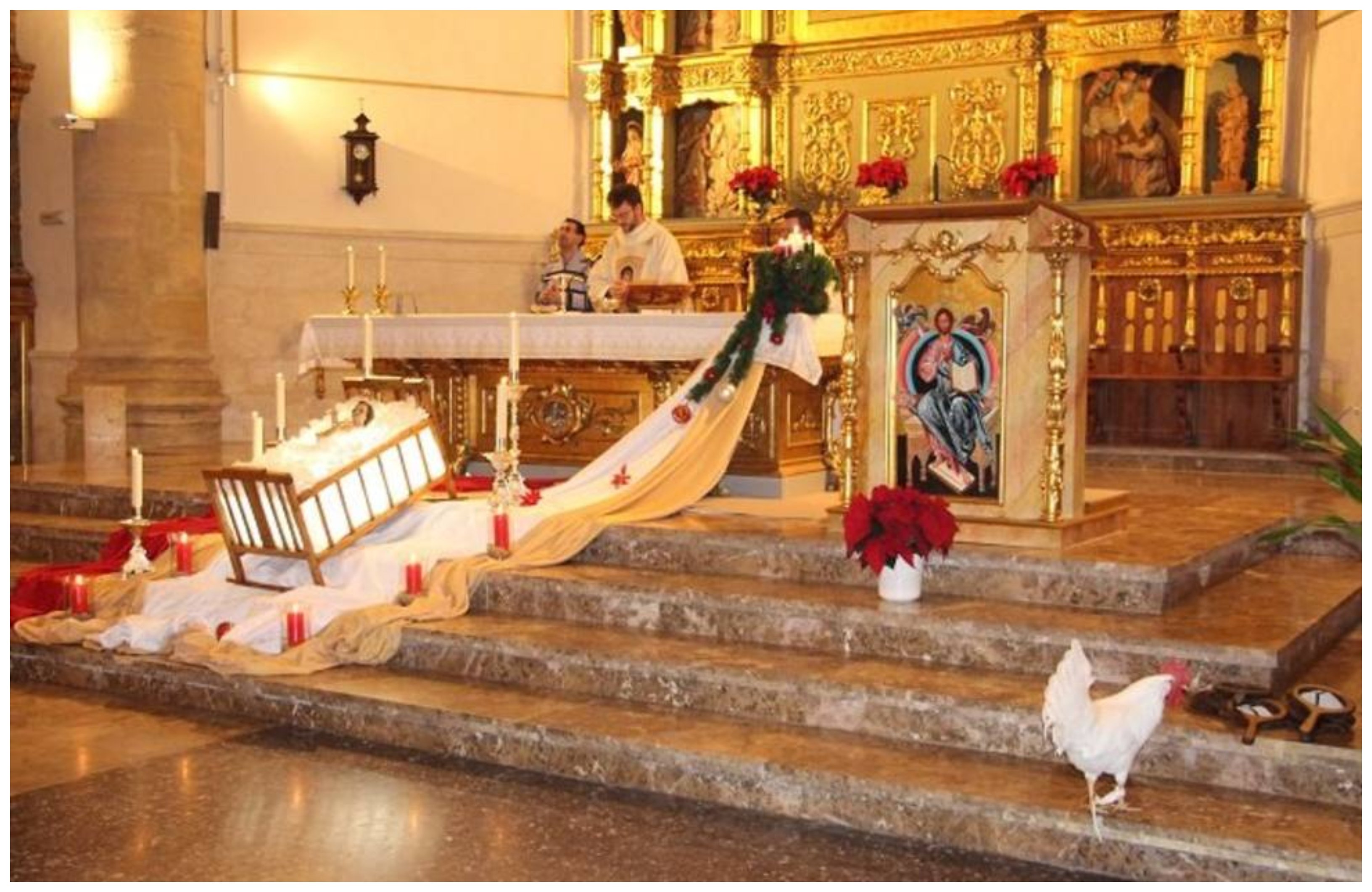 Missa. La misa. Амане миса. Католическая рождественская месса. Миса аманэ с синими волосами.