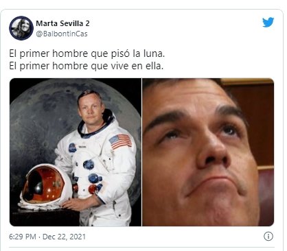 Sánchez en la luna