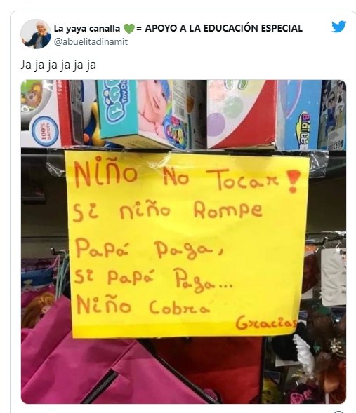 Niño, no tocar