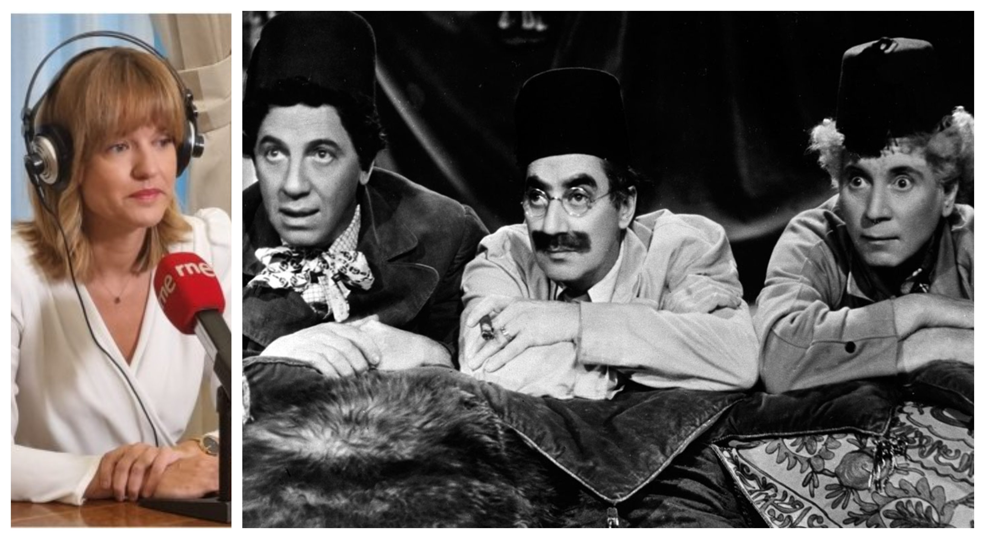 El tribunal para valorar las aptitudes comunicativas de los aspirantes a profesores que propone la ministra Alegría estará formado por, Groucho Marx, Chico Marx y Harpo Marx El tribunal para valorar las aptitudes comunicativas de los aspirantes a profesores que propone la ministra Alegría estará formado por, Groucho Marx, Chico Marx y Harpo Marx