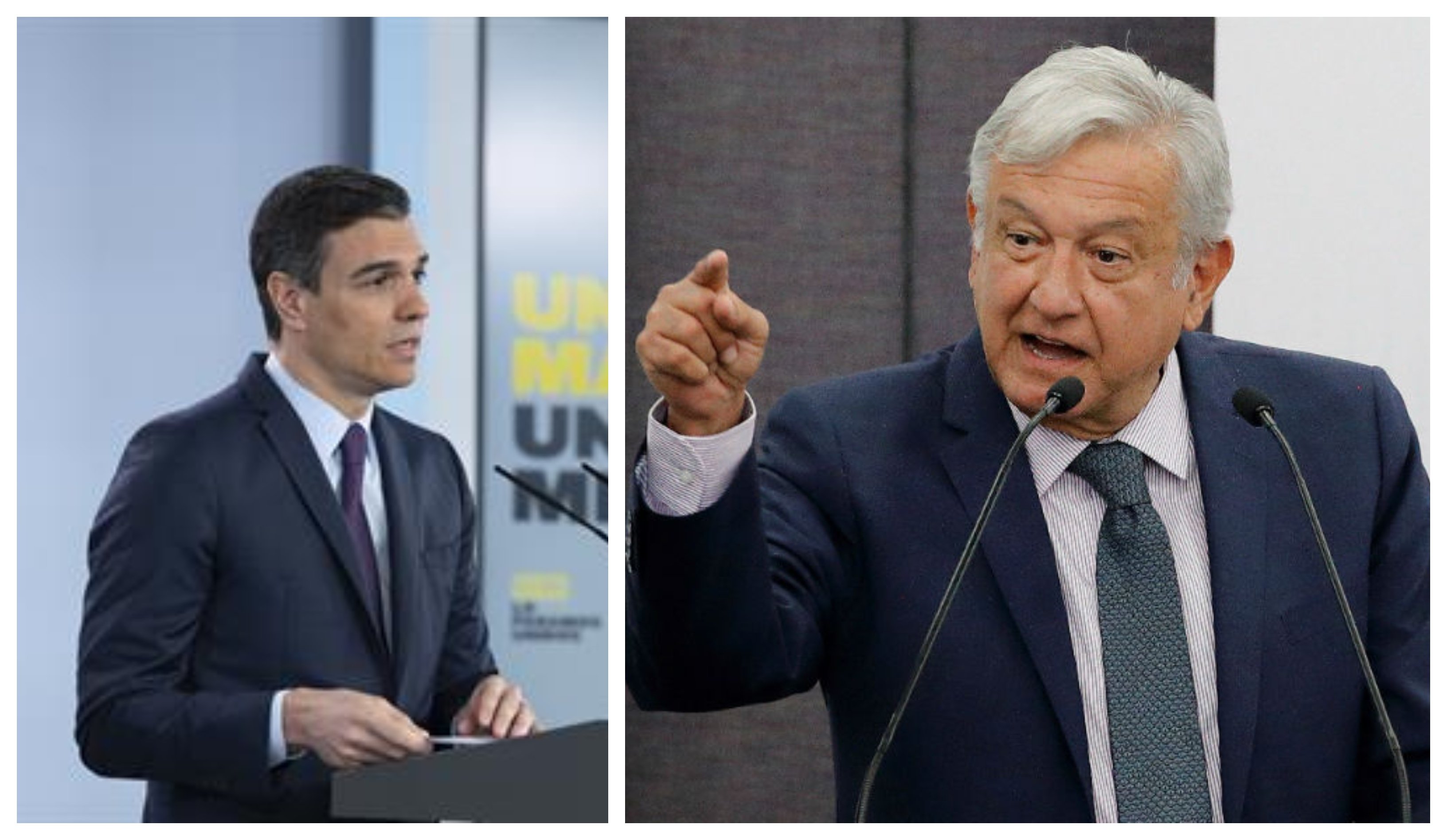 AMLO ataca y Sánchez no responde AMLO ataca y Sánchez no responde