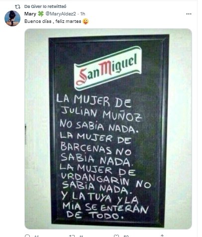 MUJER SE ENTERA DE TODO