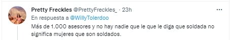 no mujeres soldados no mujeres soldados