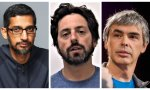 Sundar Pichai, Serguéi Brin y Larry Page