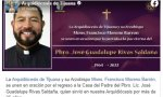 El cuerpo del sacerdote fue hallado la tarde del 17 de mayo en los alrededores de Tecate, con múltiples golpes y junto a otro hombre también asesinado