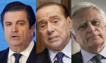 Borja Prado, Silvio Berlusconi y Paolo Vasile
