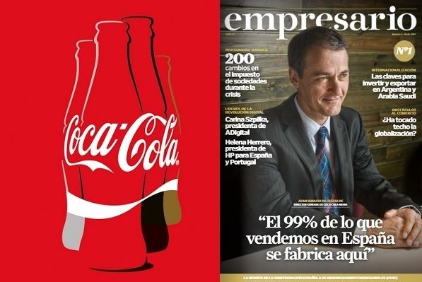 Coca-Cola. Elizalde, un 'fiel discípulo': alaba la relevancia de España sin ninguna referencia a Fuenlabrada