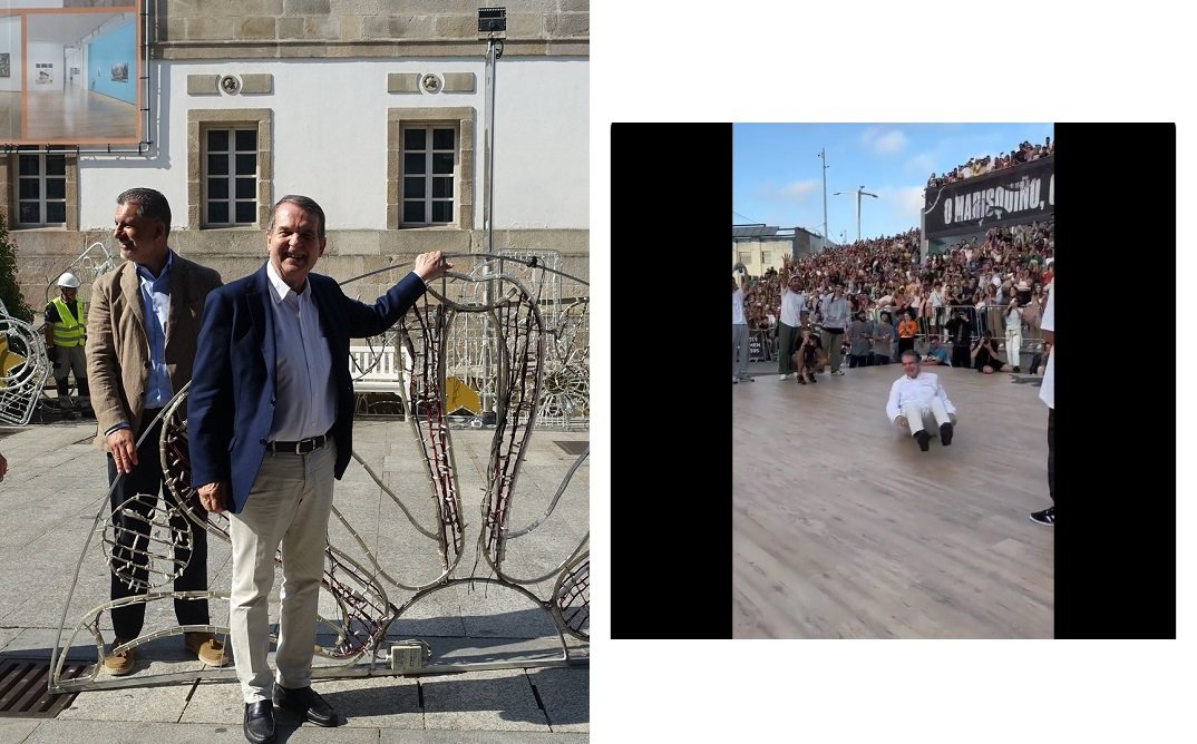 Abel Caballero ahora se lanza a bailar 'breakdance' Abel Caballero ahora se lanza a bailar 'breakdance'