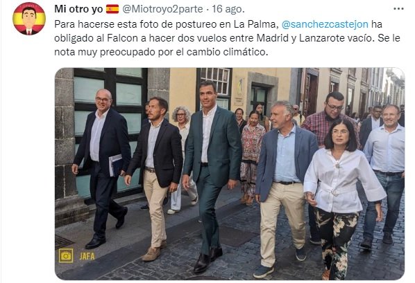Sánchez en La Palma y el Falcon
