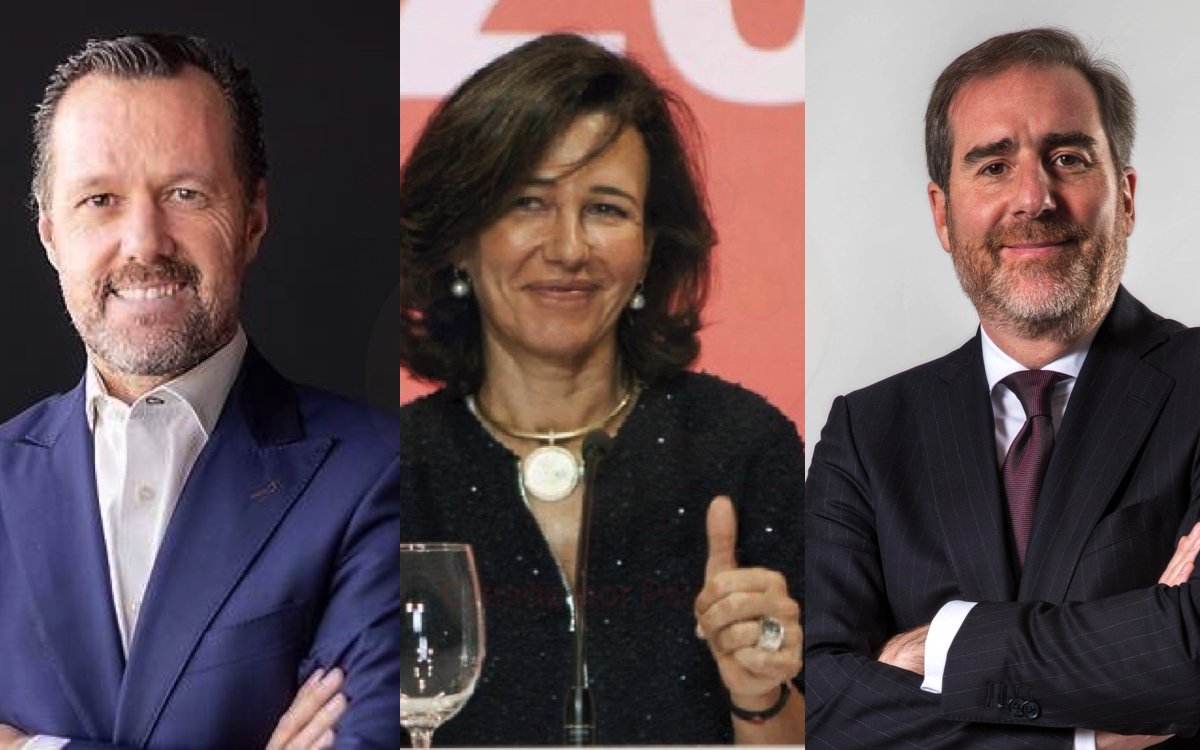 De izquierda a derecha: Matías Sánchez, Ana Botín y Héctor Grisi De izquierda a derecha: Matías Sánchez, Ana Botín y Héctor Grisi