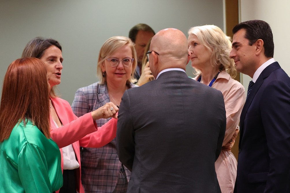 Ribera, en la reunión con otros ministros de Energía de la UE celebrada en Bruselas, donde no se ha decidido nada Ribera, en la reunión con otros ministros de Energía de la UE celebrada en Bruselas, donde no se ha decidido nada