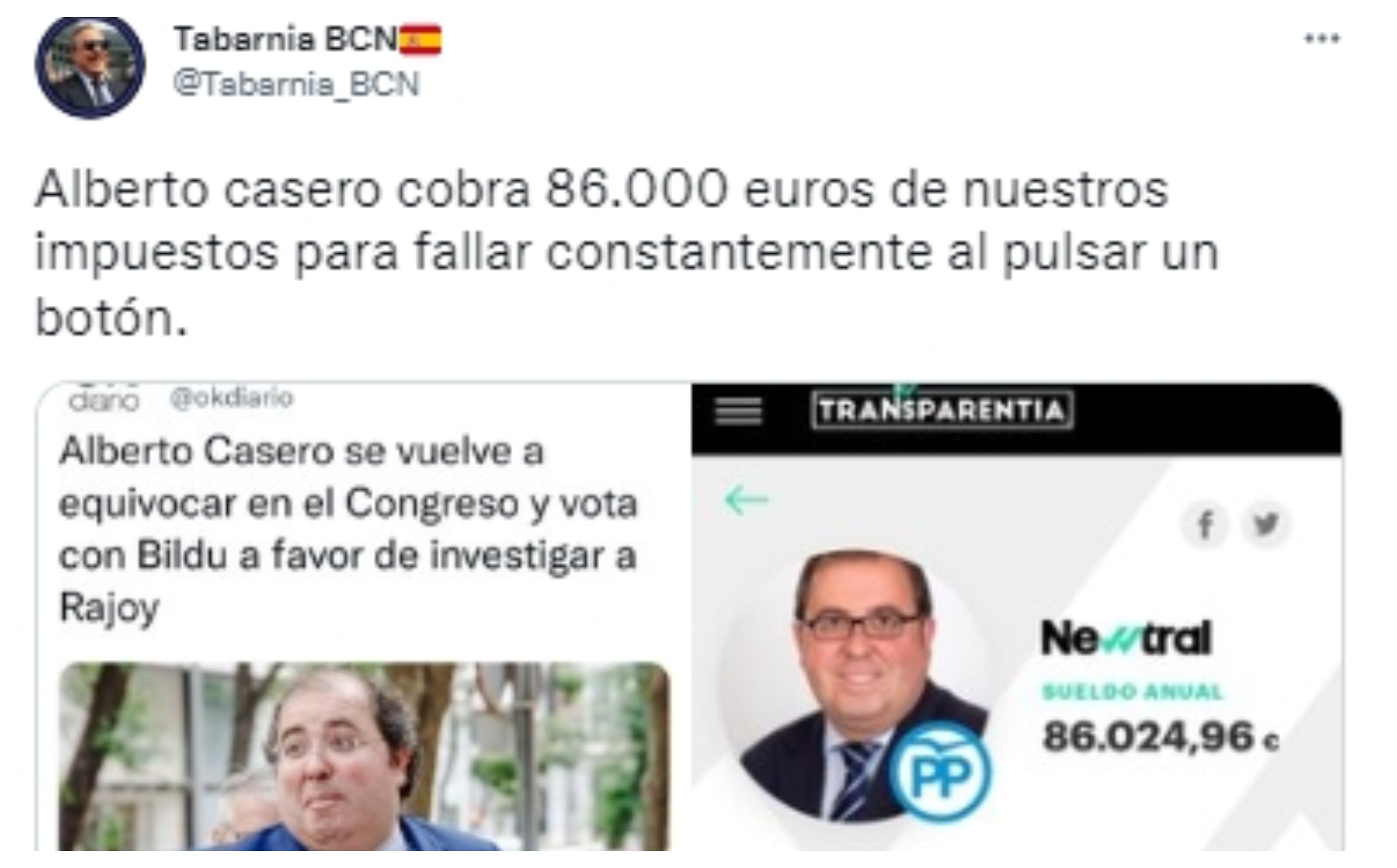 El diputado Casero, un tipo brillante El diputado Casero, un tipo brillante