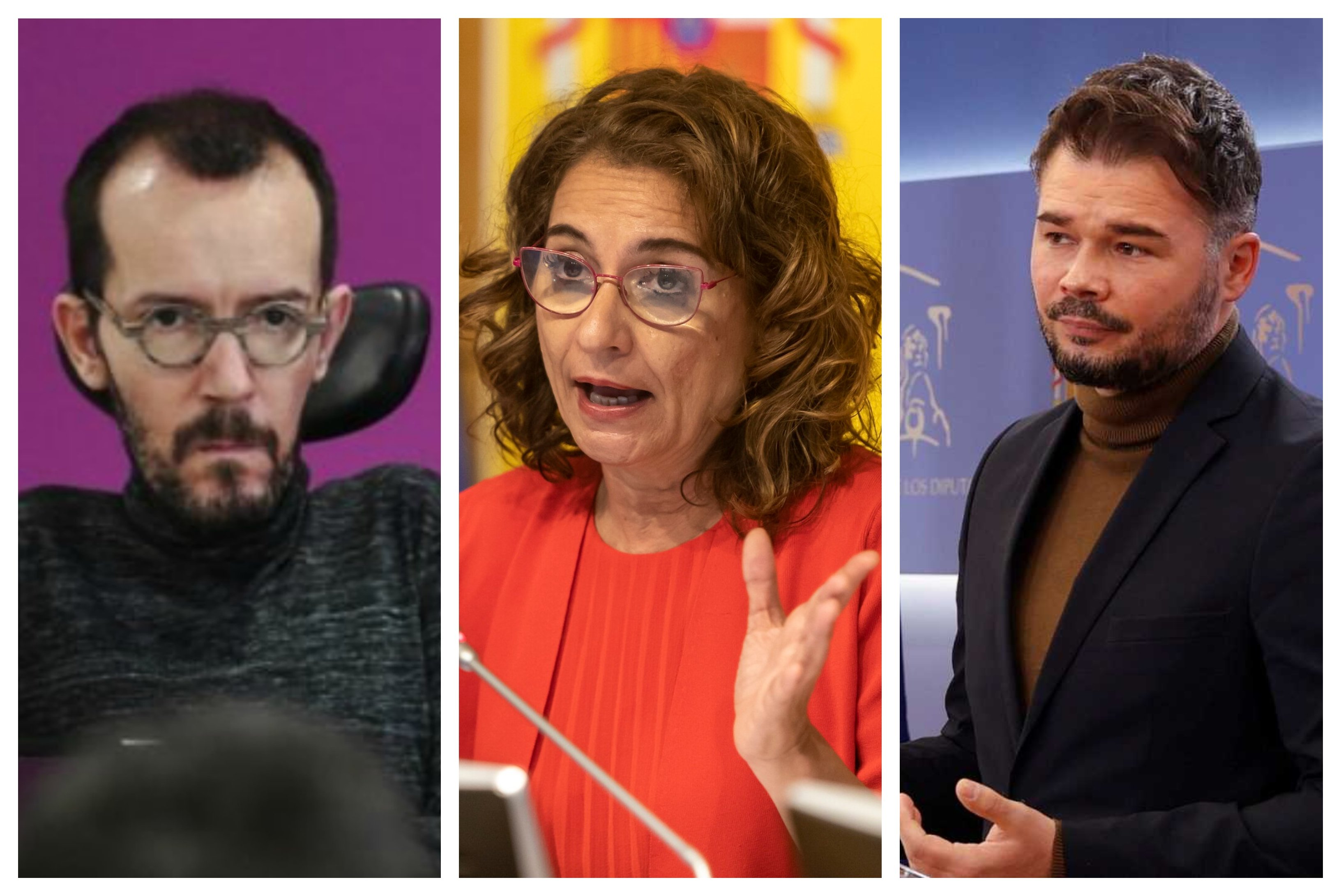 María Jesús Montero, ministra de Hacienda, más conocida como 'Marisu', se ha inventado un nuevo impuesto. Los socios del Gobierno ya piden que sea permanente, no temporal. En concreto así lo han advertido Pablo Echenique y Gabriel Rufián...
