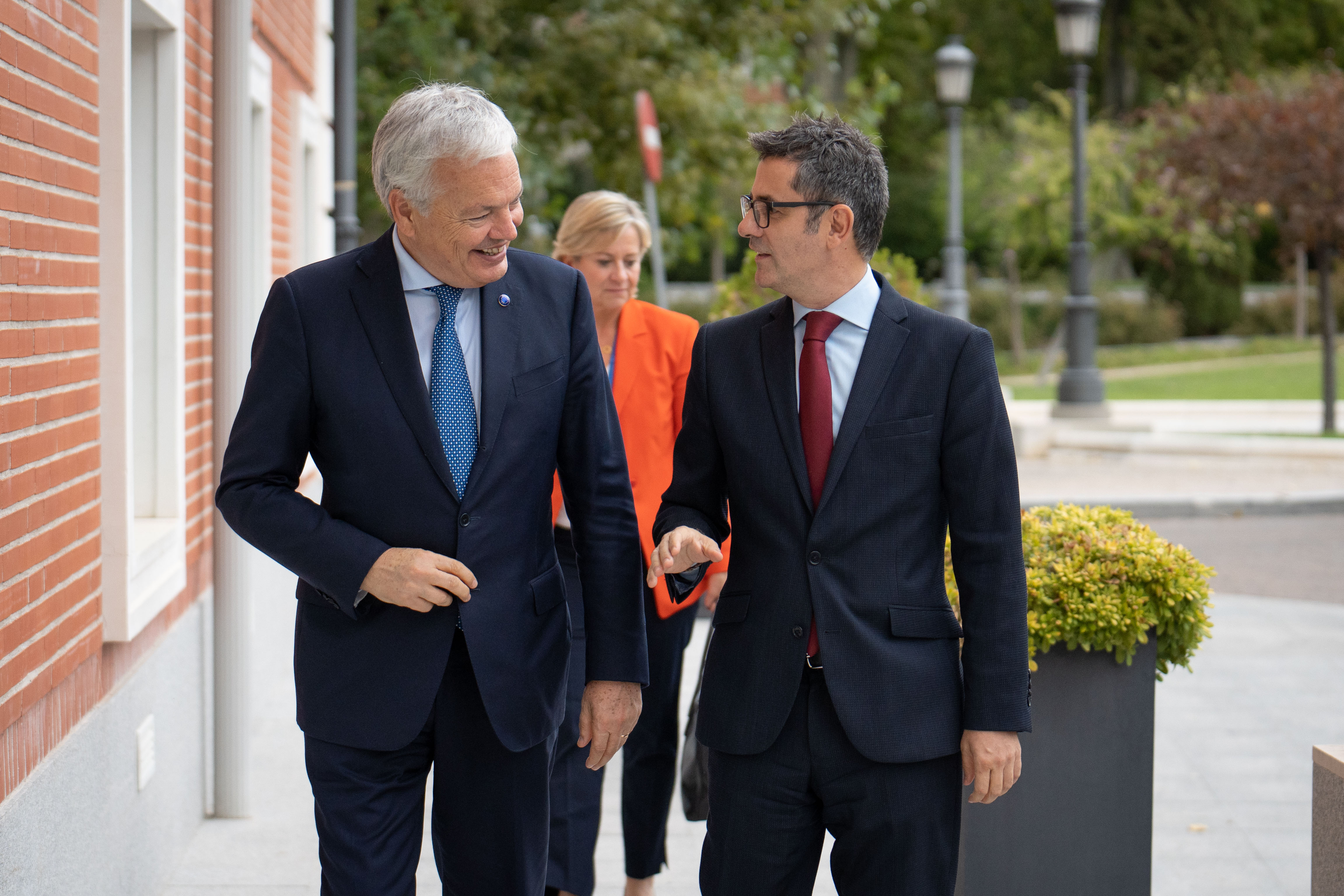 Didier Reynders y Félix Bolaños