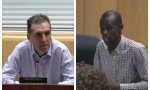 El criminólogo y Policía Nacional Samuel Vázquez y el diputado podemita Serigne Mbaye