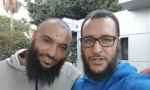 Azbir y Badaoui, a su salida de la comisaría en Marruecos