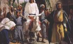 En esta ocasión Munilla hace uso de una ilustración que retrata la entrada de Jesús en Jerusalén