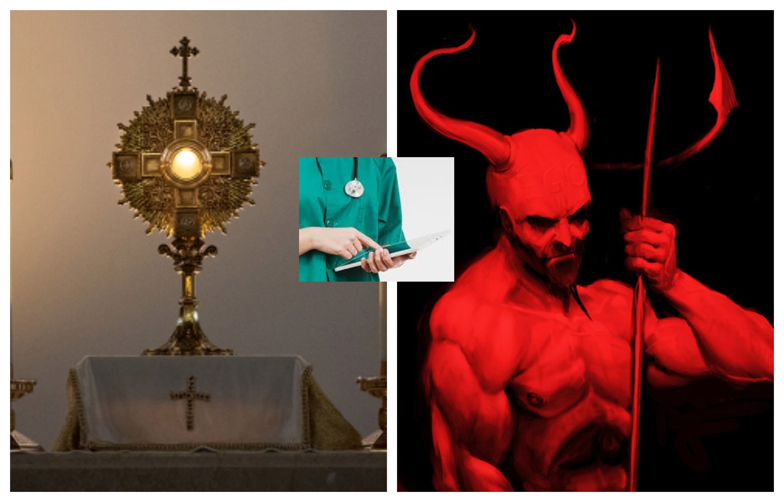 Recuerden que, sin la Eucaristía, la cristiandad no puede subsistir. O la Iglesia vive de Eucaristía o morirá ante la eucaristía demoniaca