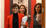 Unas sonrientes Isabel Rodríguez, Raquel Sánchez e Ione Belarra