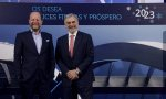Jos Dijsselhof y Javier Hernani, presidente y consejero delegado de BME, en la presentación del Informe de Mercado 2022