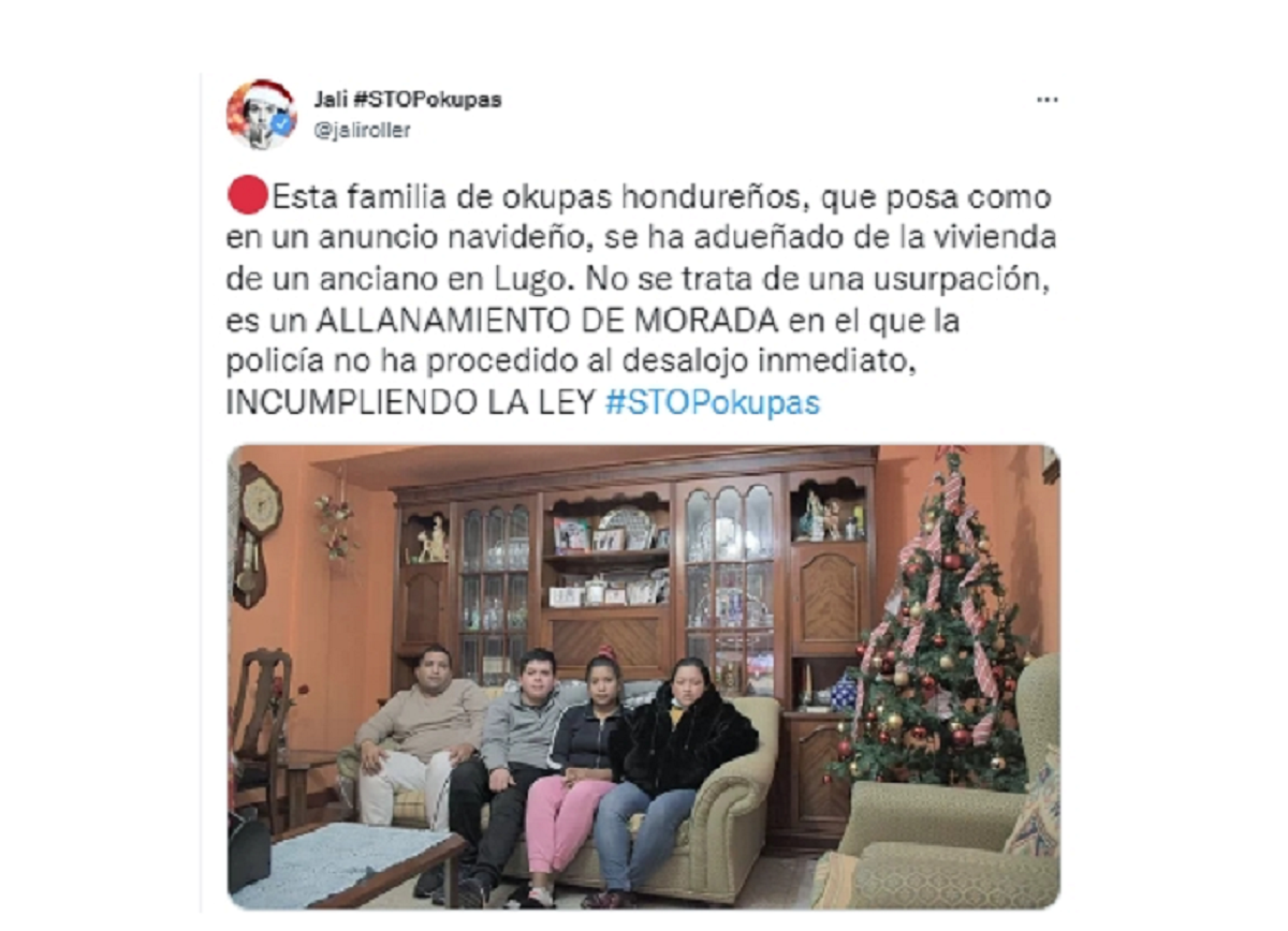 Una familia hondureña, formada por dos adultos, su hijo y una sobrina, supuestamente okupan desde hace un año la propiedad de un anciano de 81 años al que estuvieron cuidando y ayudando con las tareas del hogar Una familia hondureña, formada por dos adultos, su hijo y una sobrina, supuestamente okupan desde hace un año la propiedad de un anciano de 81 años al que estuvieron cuidando y ayudando con las tareas del hogar
