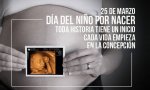 25-M. Iniciativa provida, 'Día del Niño por Nacer'