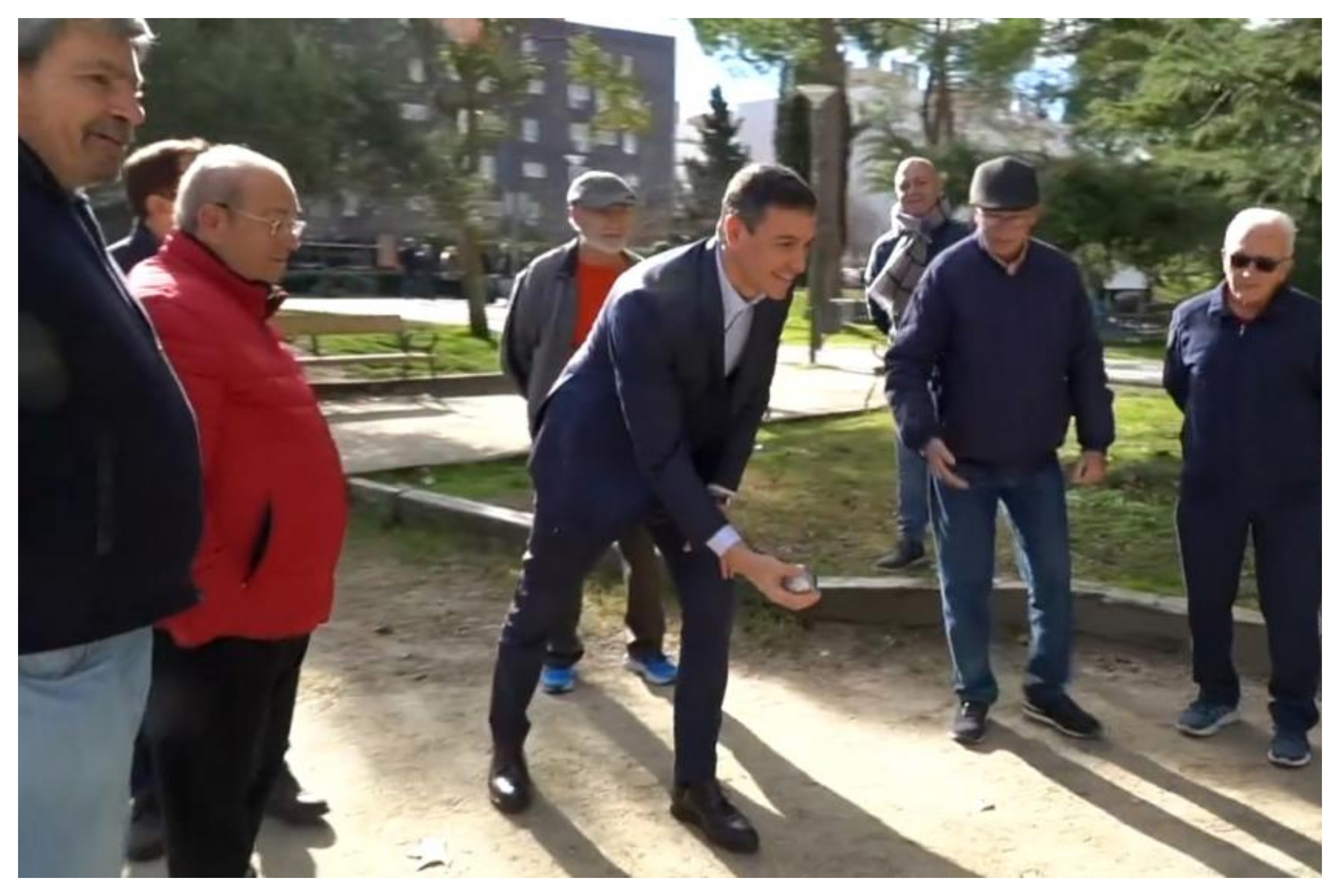 Pedro Sánchez juega a la 'petanca socialista'