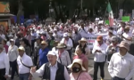 Masiva manifestación para protestar contra una reforma que afectaría al sistema electoral mexicano y que pretende llevar a cabo el  gobierno del izquierdista Andrés Manuel López Obrador. 