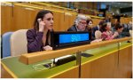 Irene Montero expone en la ONU los 'avances' del feminismo y destaca el papel de las mujeres como "hacedoras de paz"... ¿También durante el 8M?