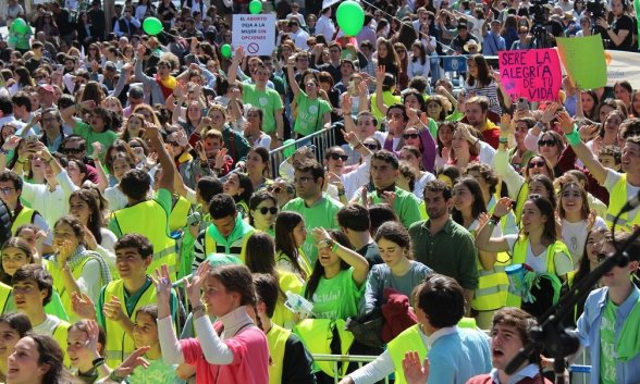 Manifestación por la vida: el aborto deja a la mujer sin opciones. El bebé dice: seré la alegría de tu vida