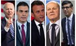 Biden, Sánchez, Macron, Scholz y Sunak