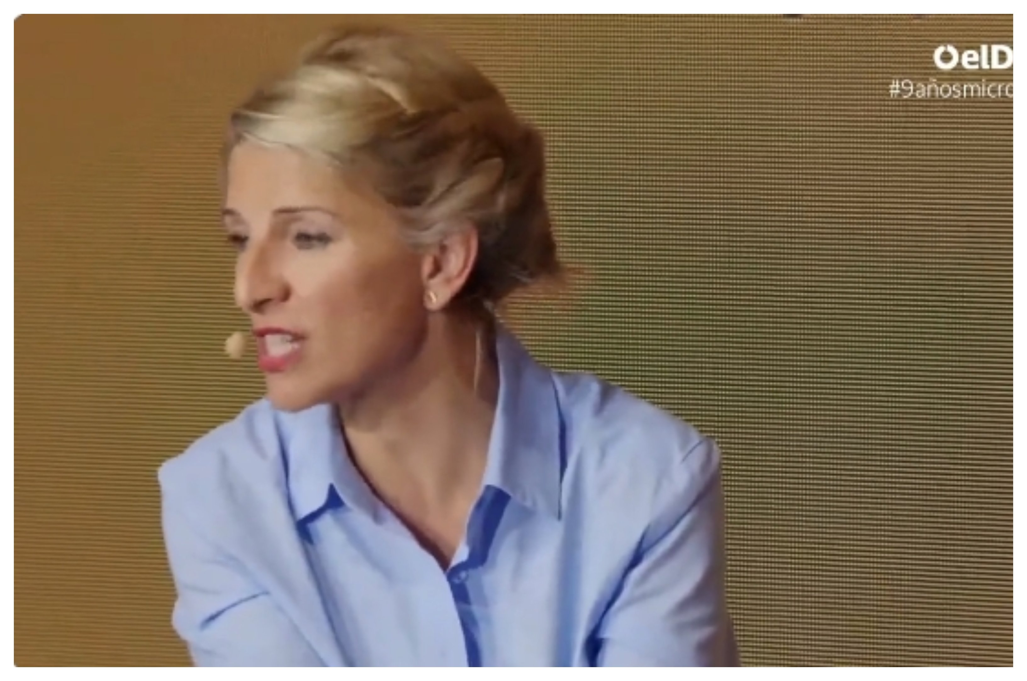 La vicepresidenta del Gobierno aseguró estar "harta" de ser "de hombres". "Tengo vida propia, perfil propio y proyecto propio”. Díaz hizo estas declaraciones en un acto por el noveno aniversario del blog Micromachismos, de elDiario.es