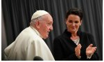 El Papa Francisco y la presidenta húngara, Katalin Novak