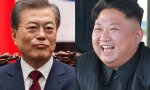 El presidente de Corea del Sur, Moon Jae in, y del norte, Kim Jong un