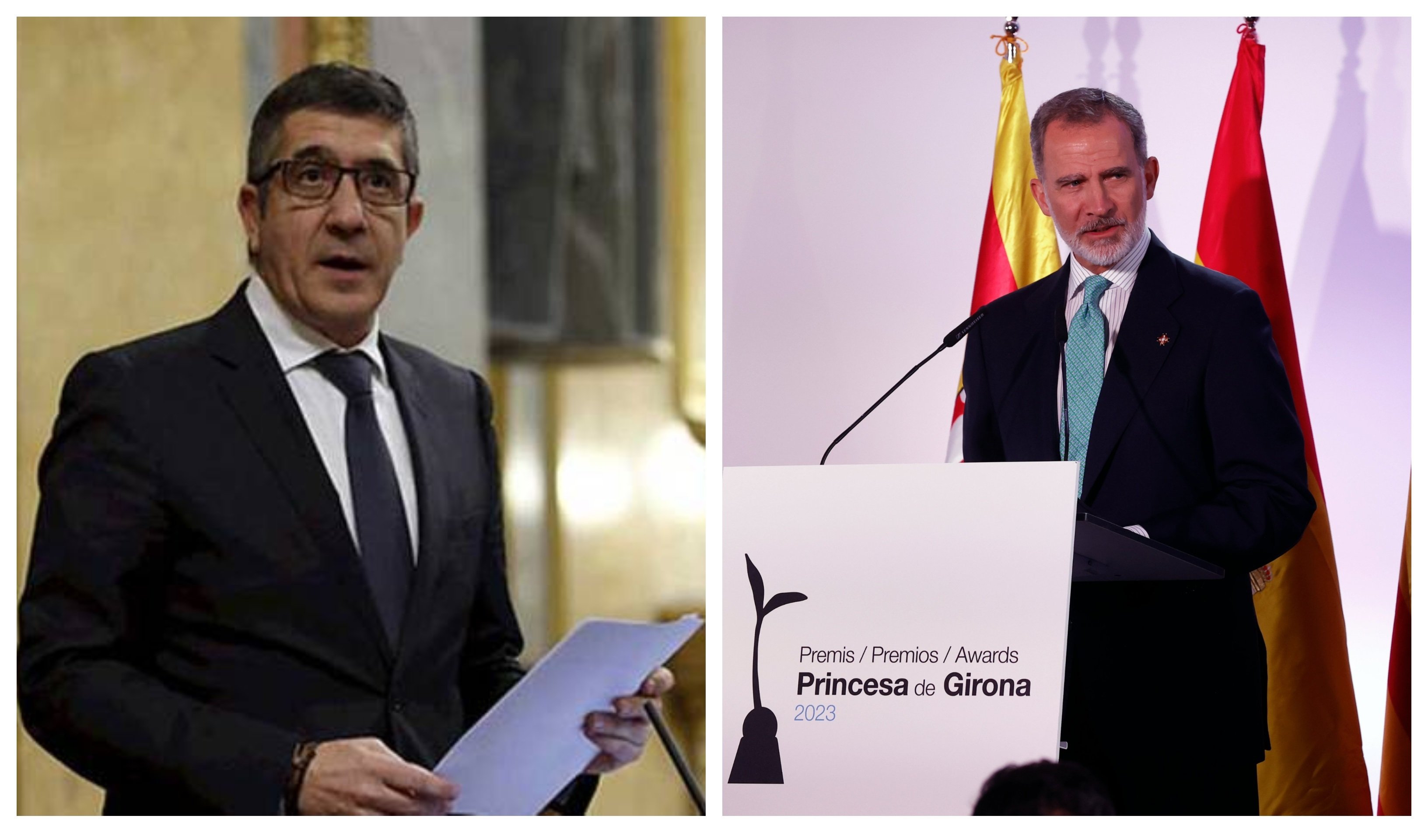 Patxi López enseña al Rey Patxi López enseña al Rey