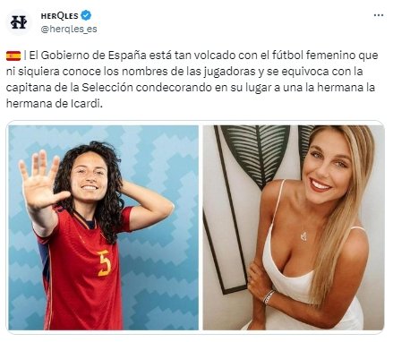 El Gobierno Sánchez confunde a Ivana Andrés con Ivana Icardi