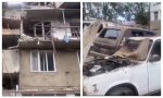 Los terroristas azeríes bombardearon hace una horas Stepanakert, la capital de Artsaj, Nagorno Karab