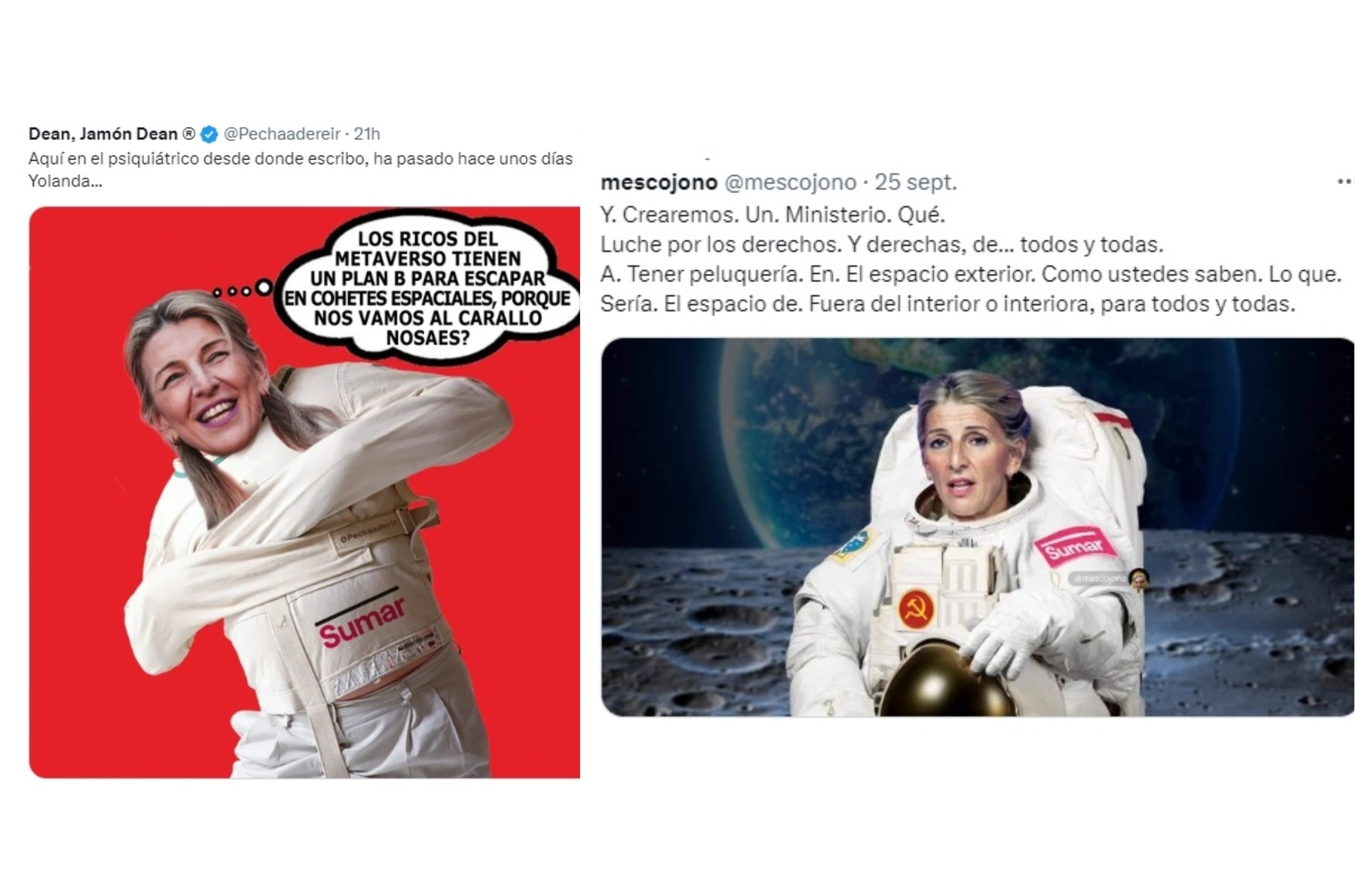 "El mundo se va al carajo"... Y Yolanda al cohete "El mundo se va al carajo"... Y Yolanda al cohete