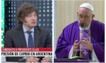 El Papa felicitó a Milei y este invitó al Papa Argentino a visitar su Patria