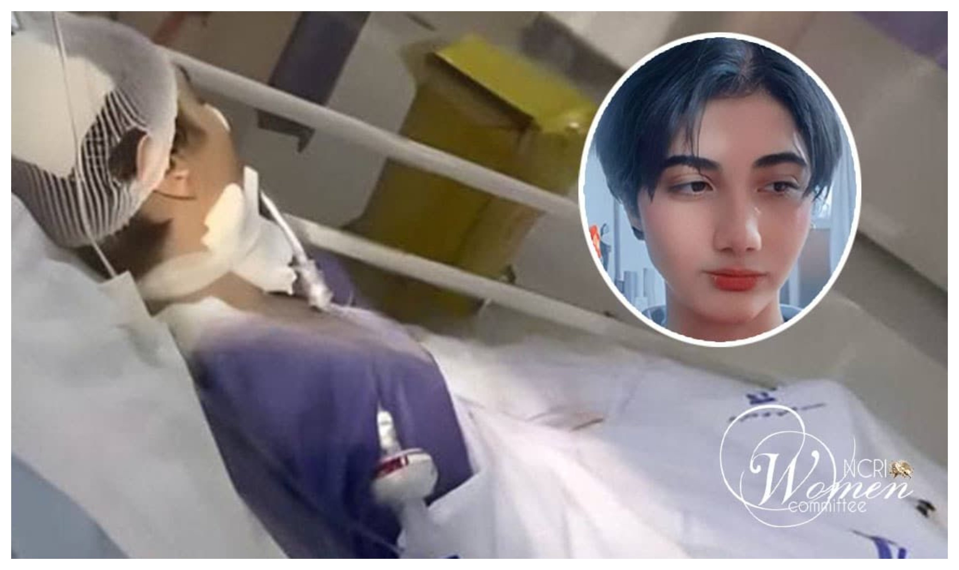 Armita Geravand, una adolescente de 16 años, en muerte cerebral, tras ser golpeada por la policía de la moral, por no llevar velo Armita Geravand, una adolescente de 16 años, en muerte cerebral, tras ser golpeada por la policía de la moral, por no llevar velo