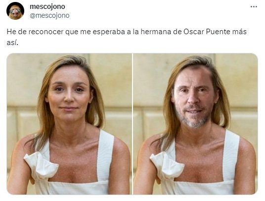 Meme de Sofía y Óscar Puente