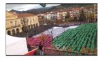 El Euskadi enloquecido y embrutecido. Una bandera palestina en la misma plaza del Mercado de Guernica